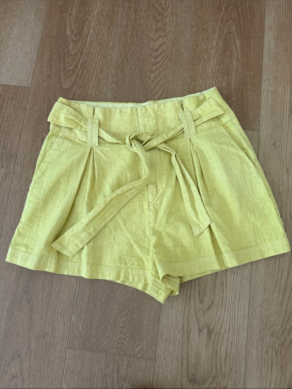 Free People High Waisted Pleated Shorts